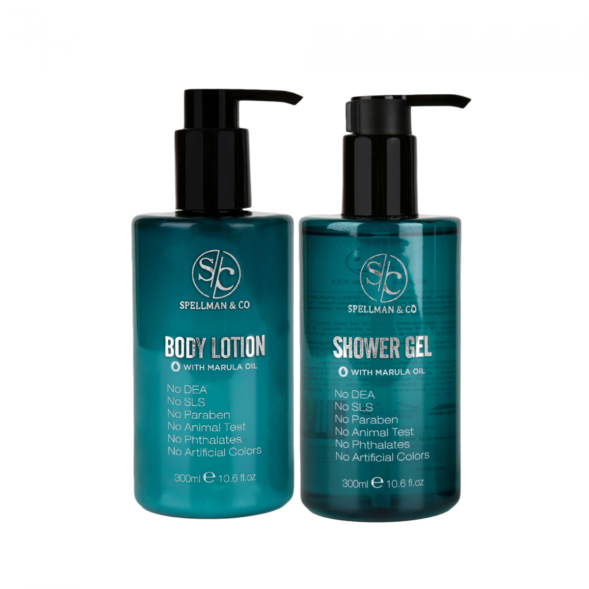 body lotion and shower gel